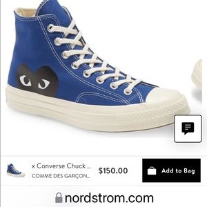 Brand New in box Converse Comme des Garcons High Tops